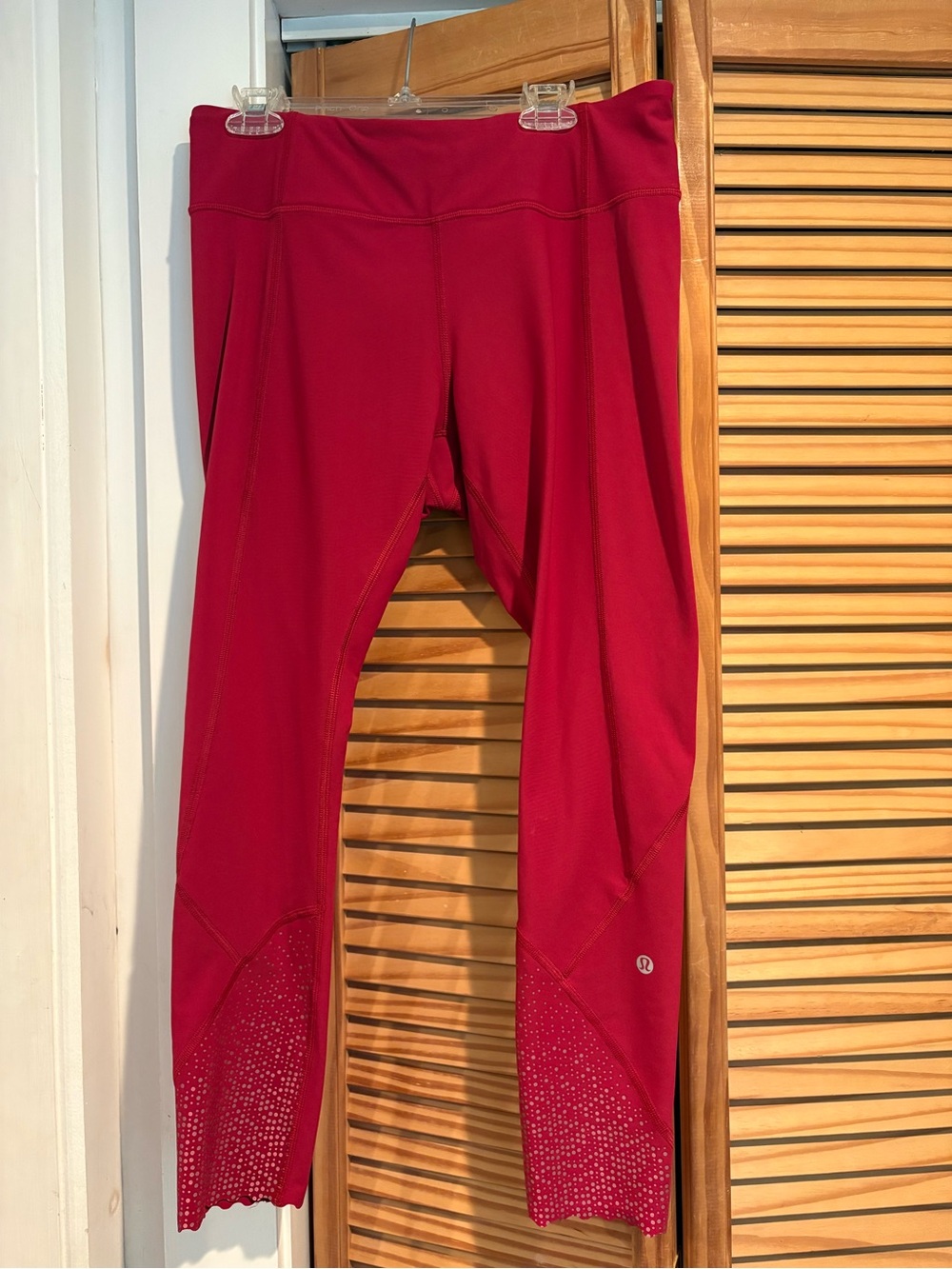 Lululemon Tight Stuff Tight II Leggings 25” Ruby Red Yoga Athletic Gym Workout